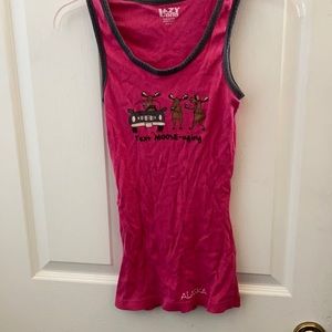Ladies’ Lazy One Alaska Ribbed Tank Top (S)